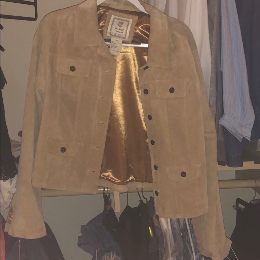 Tan suede jacket